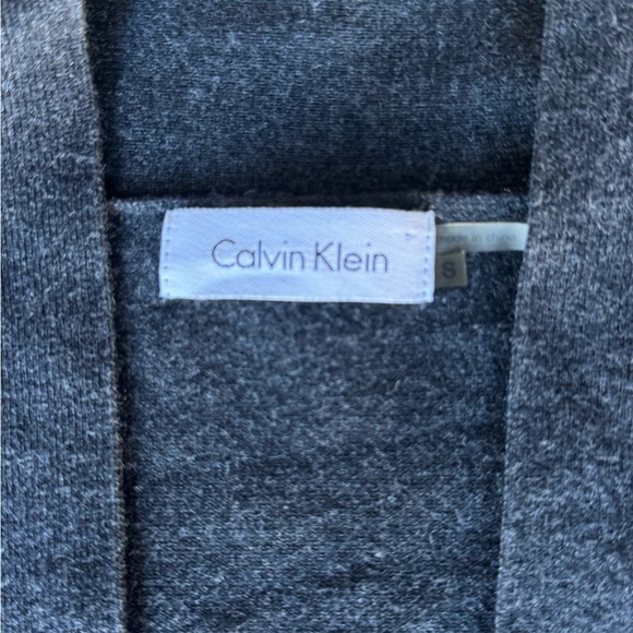 Calvin Klein Grey Cropped Cardigan - Picture 6 of 6